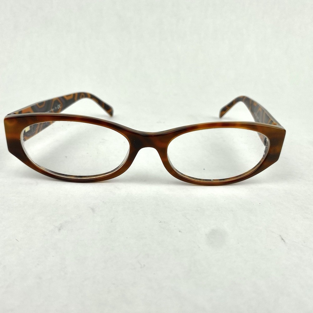 Prada Tortoiseshell Brown Oval Glasses